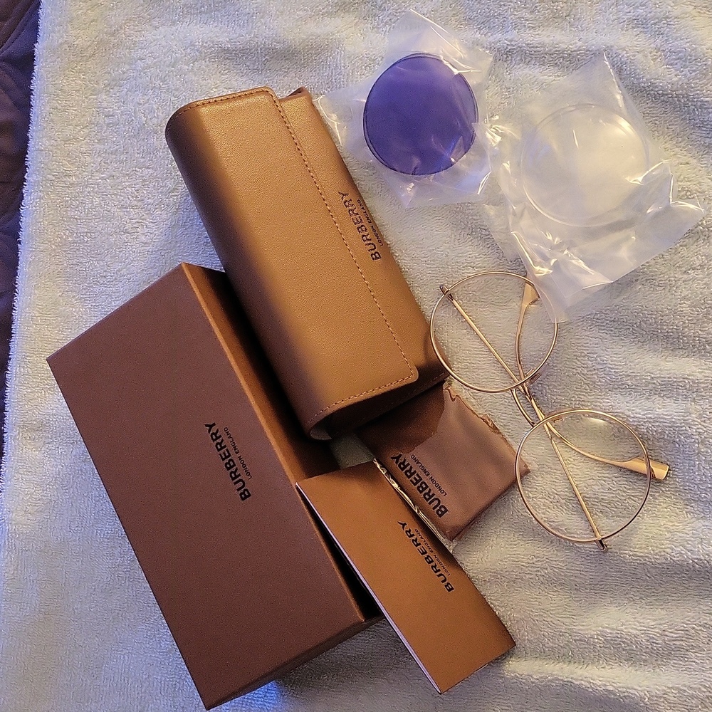 Burberry suneyeglass frames only, has  demo lens included excellent condition.